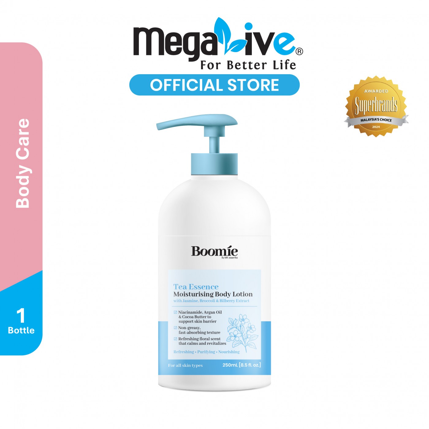 Boomie Tea Essence Moisturising Body Lotion (250ml)