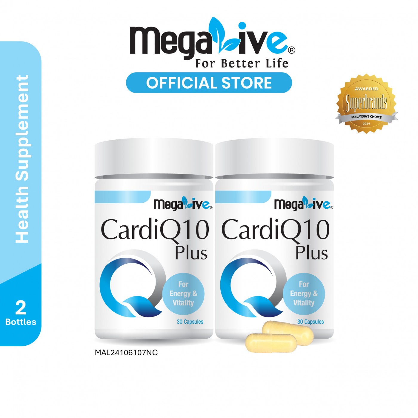 MegaLive CardiQ10 Plus (2x30's)