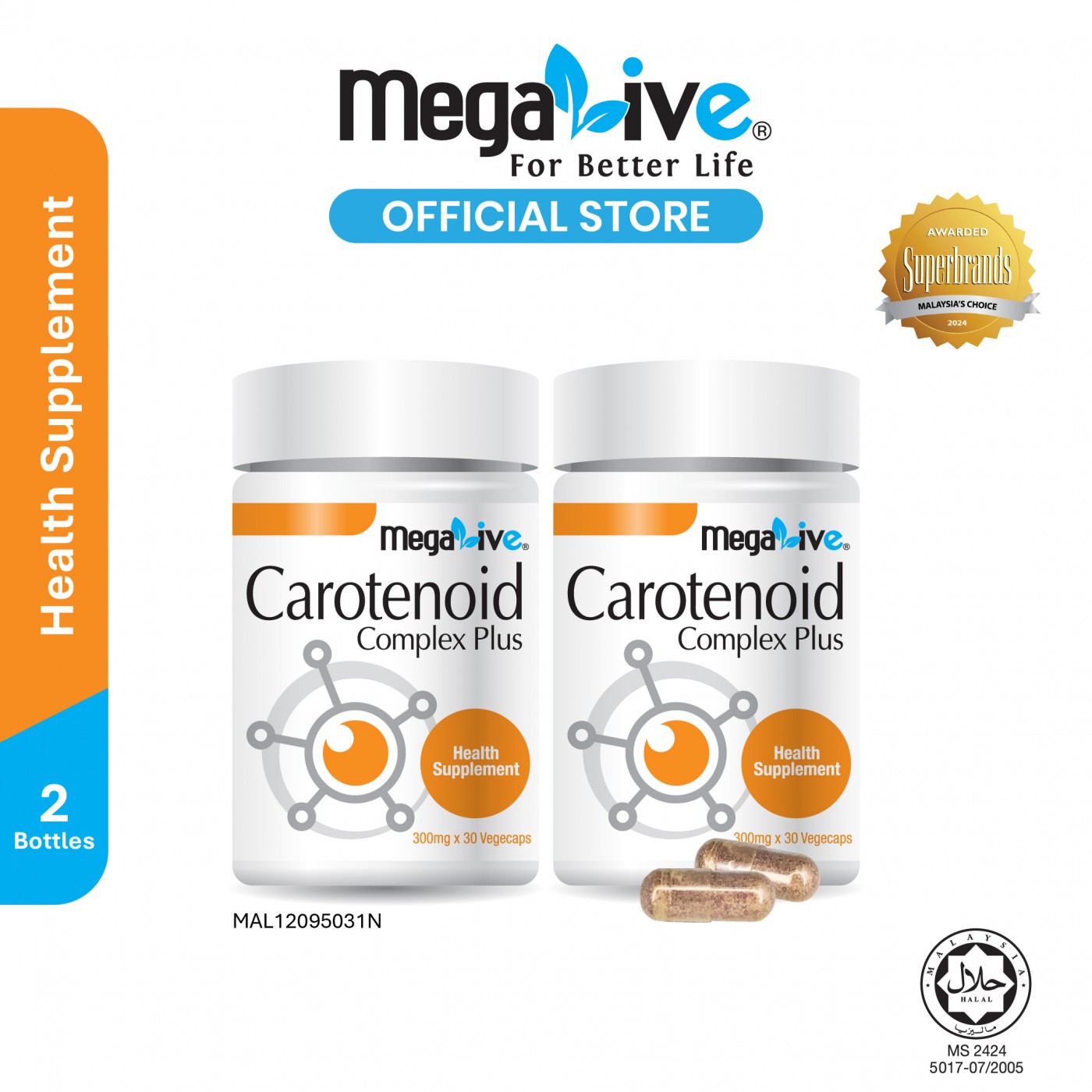 MegaLive Carotenoid Complex Plus (2x30's)