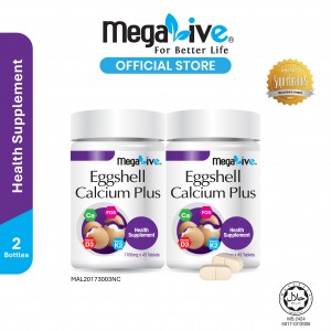 MegaLive Eggshell Calcium Plus (2X45's)