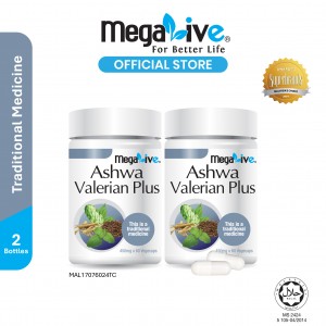 MegaLive Ashwa Valerian Plus (2x60's)