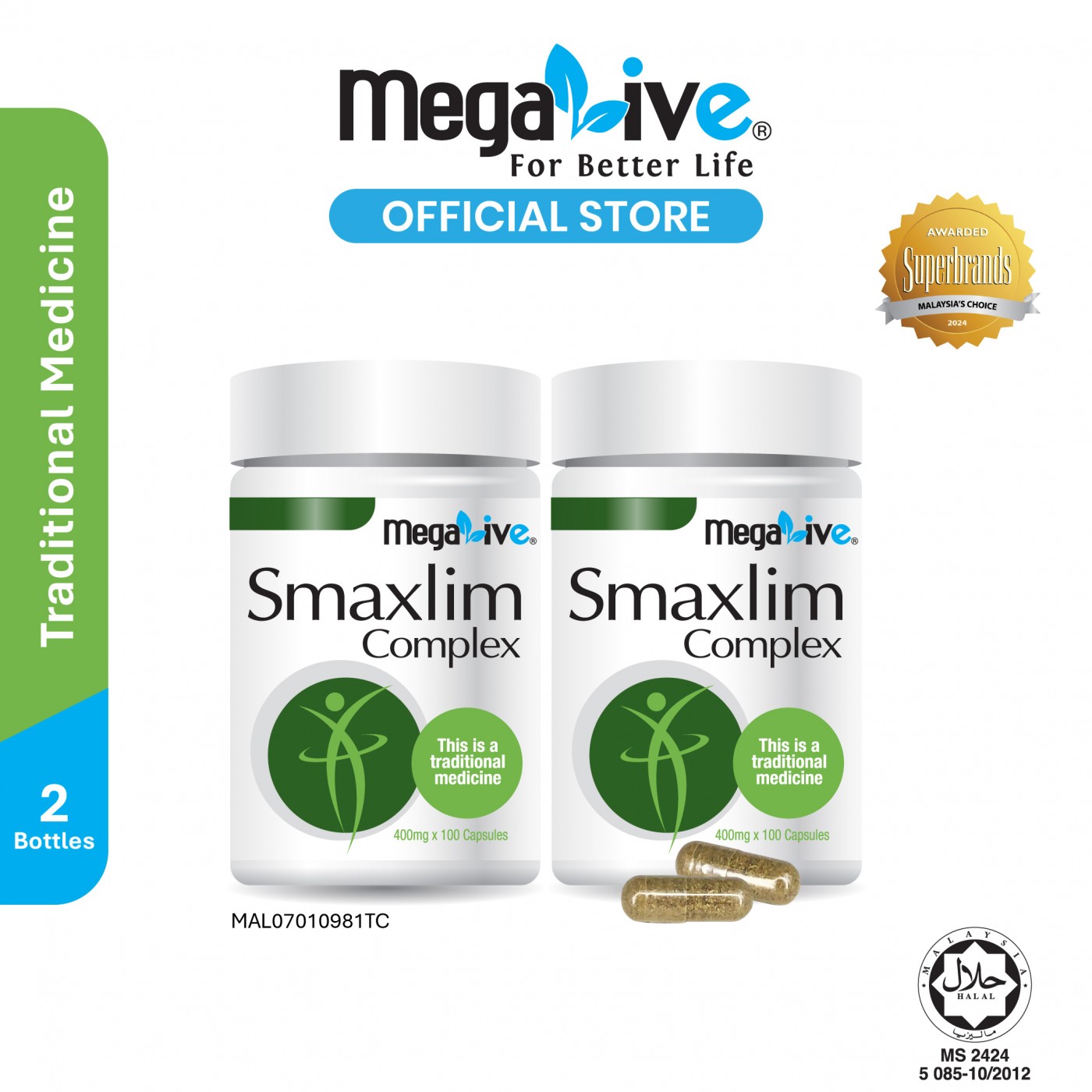 MegaLive Smaxlim Complex (2x100's)