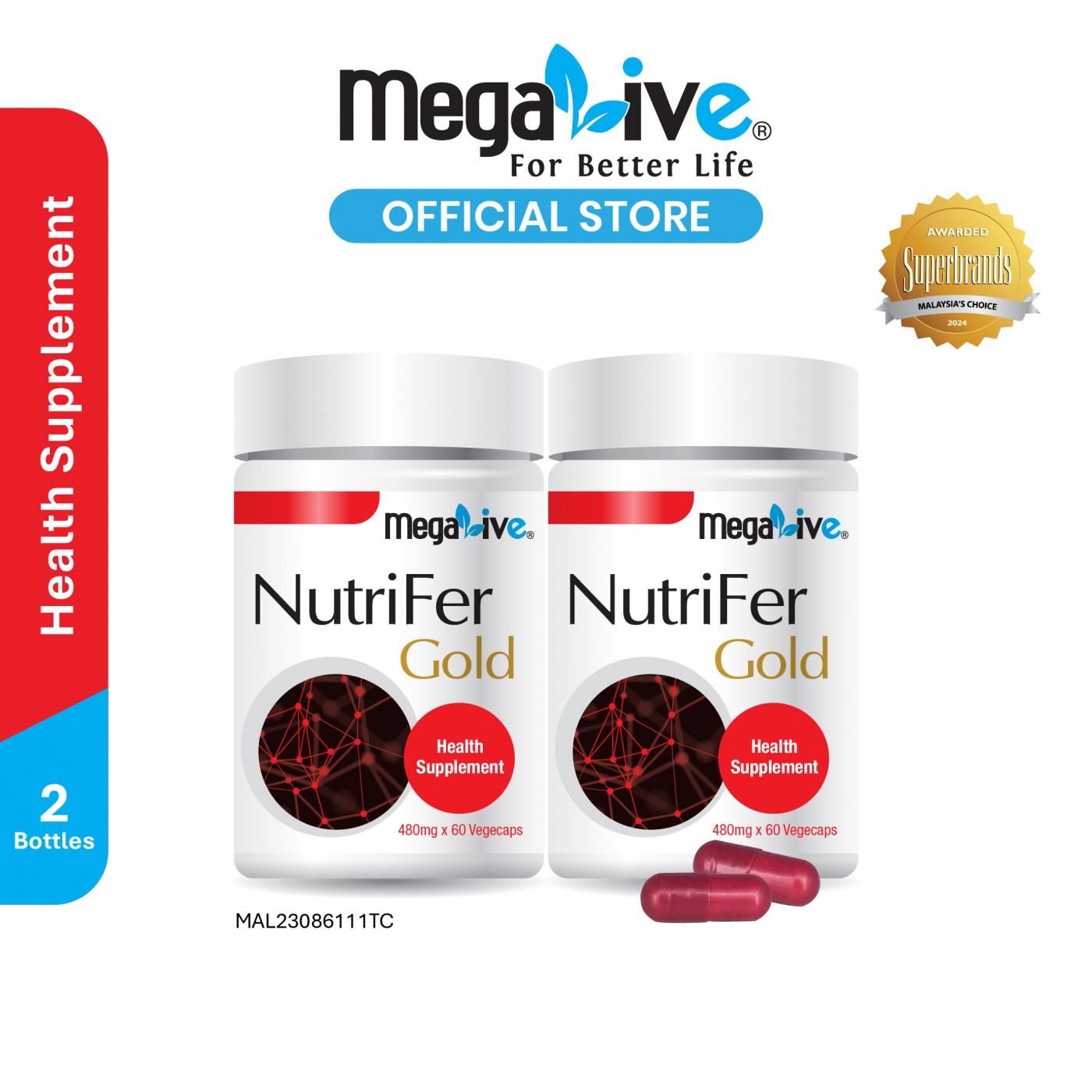 MegaLive NutriFer Gold (2x60’s)