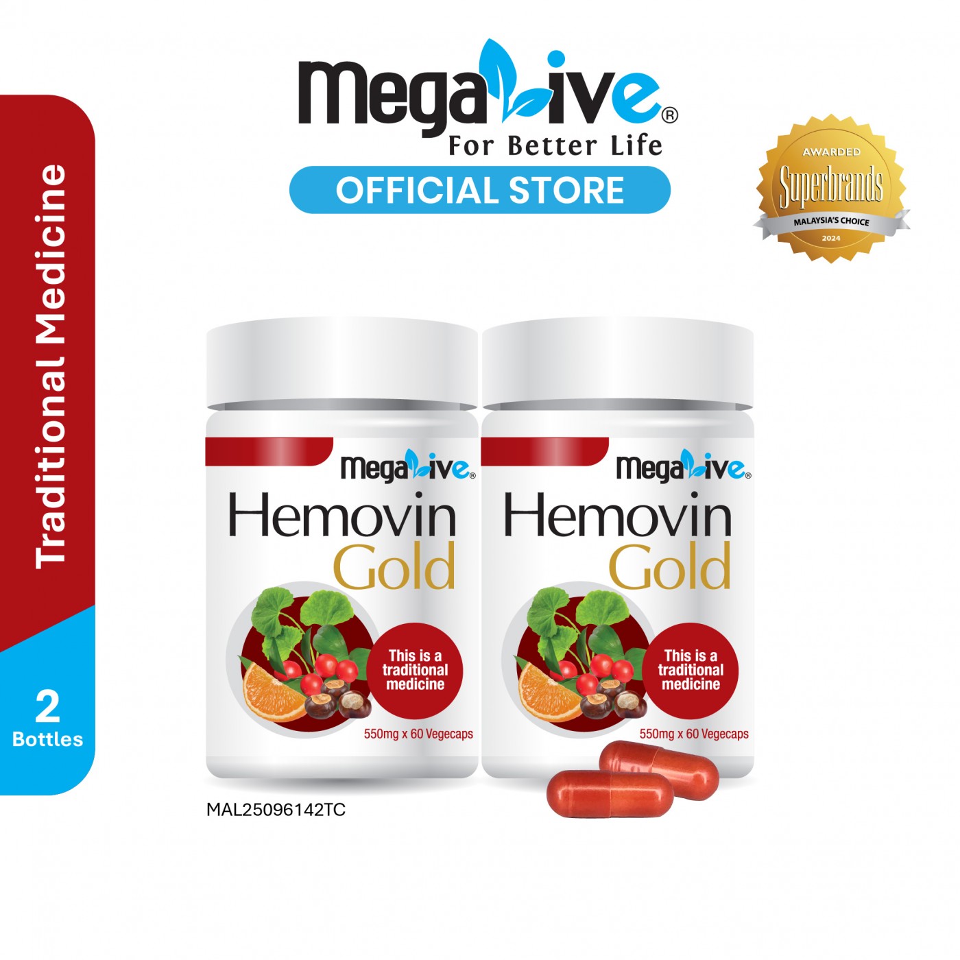MegaLive Hemovin Gold (2x60’s)