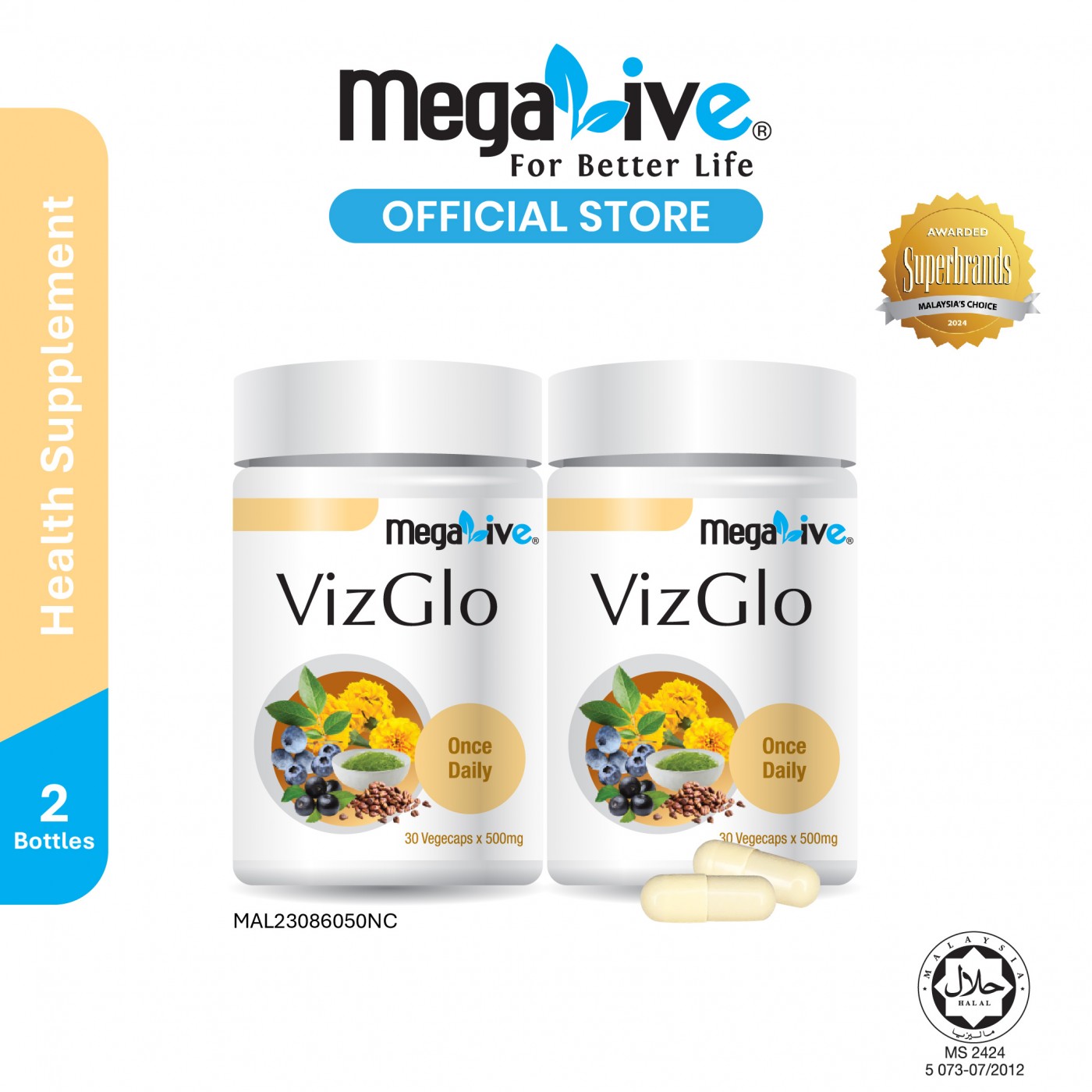 MegaLive VizGlo (2x30's)