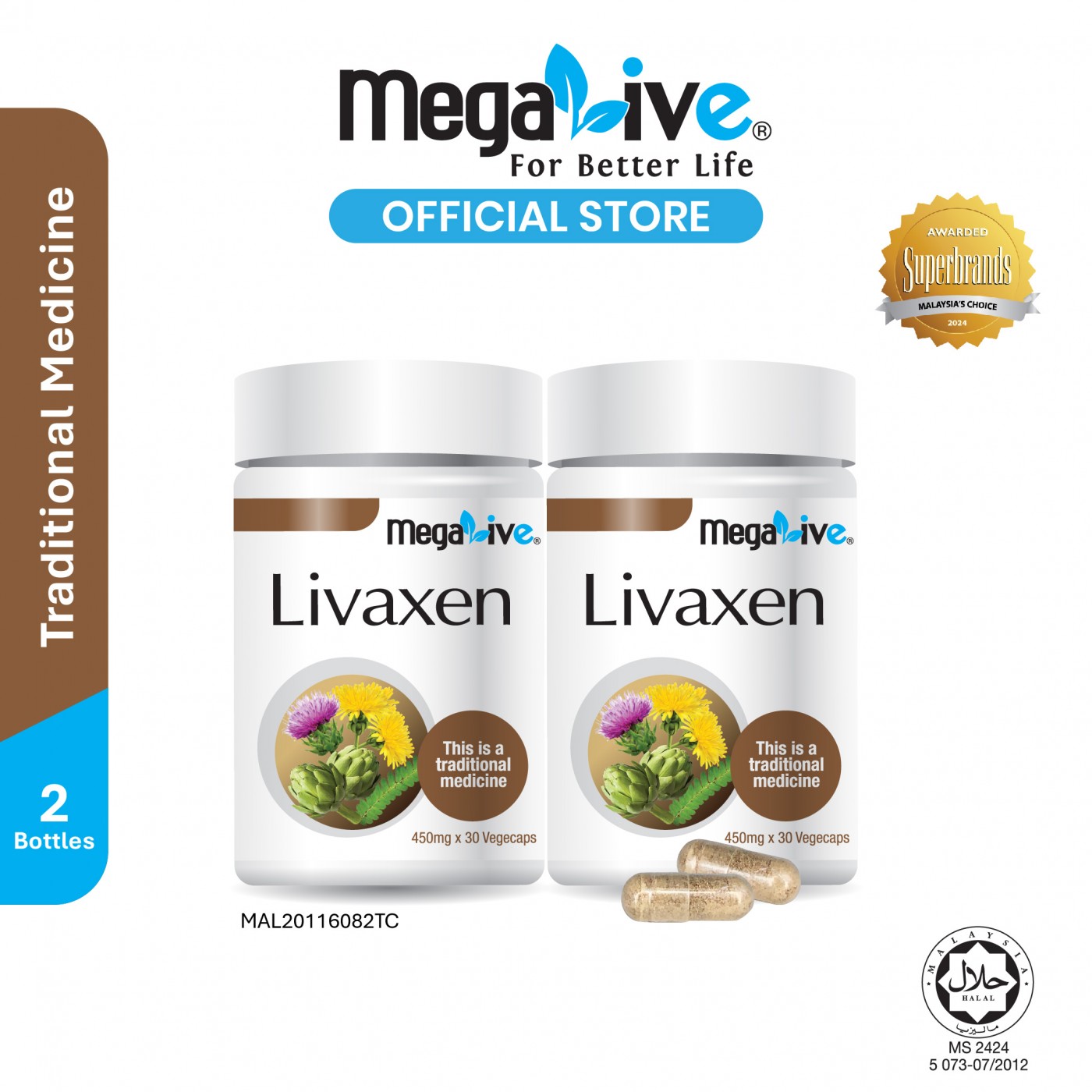MegaLive Livaxen (2x30’s)