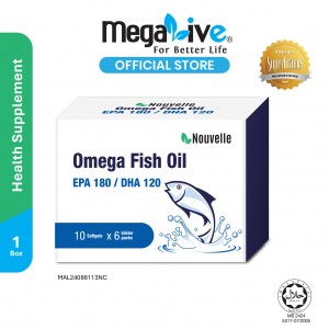 Nouvelle Omega Fish Oil EPA180 / DHA120 (6x10's)