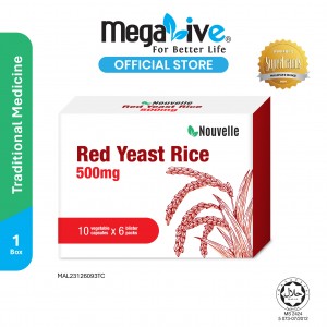 Nouvelle Red Yeast Rice Extract 500MG (6x10's)