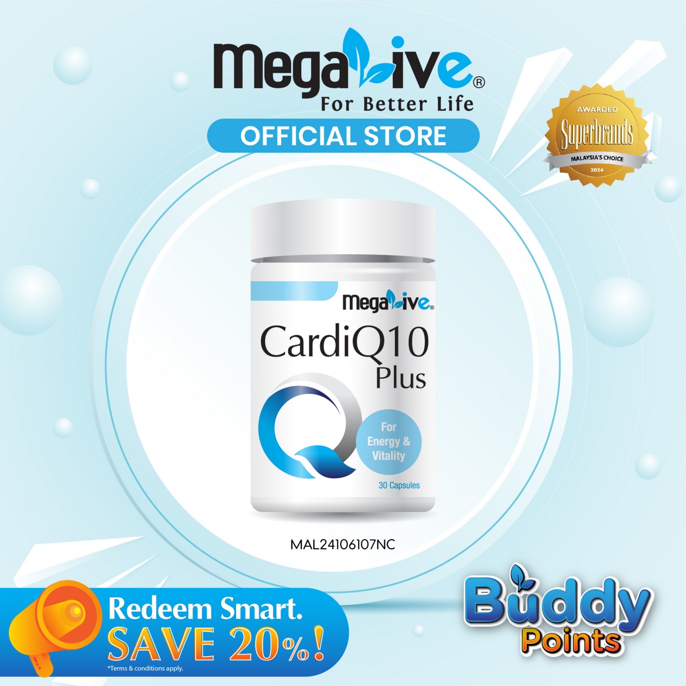 MegaLive CardiQ10 Plus (30's)