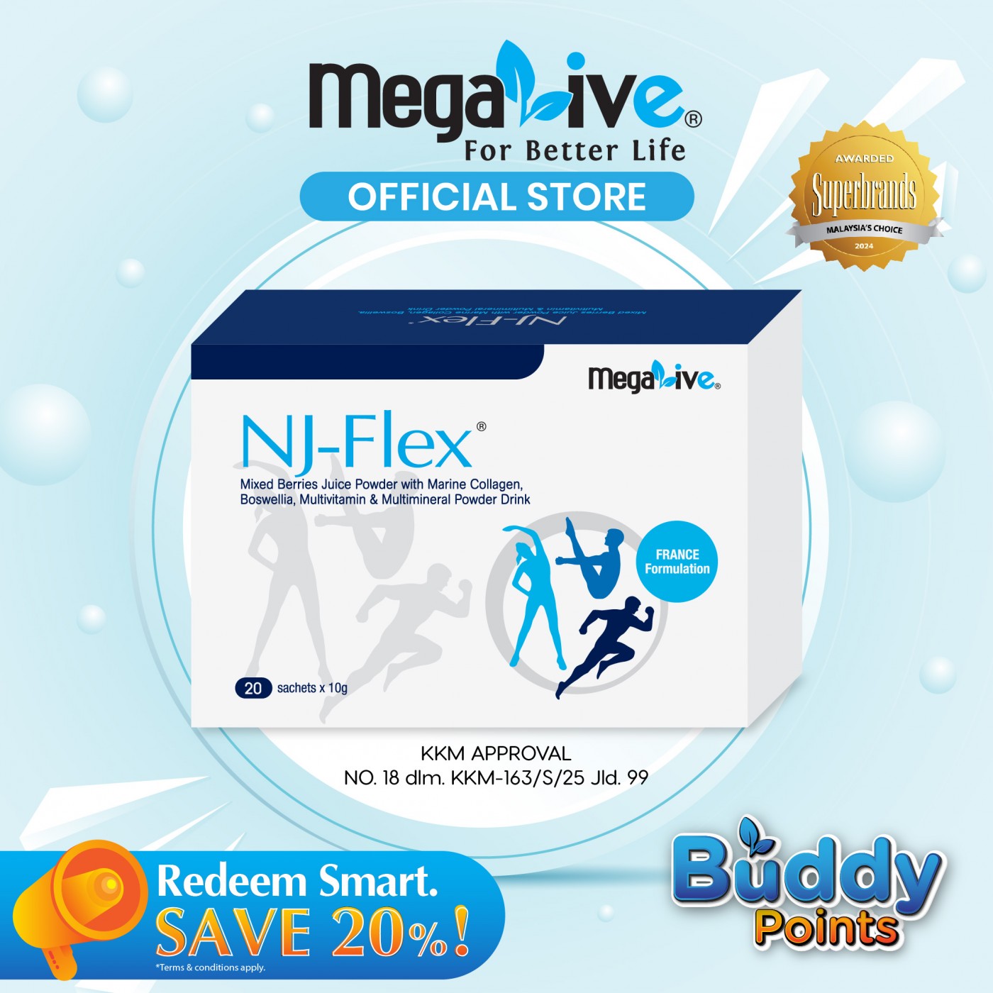 MegaLive NJ-Flex® (20's)