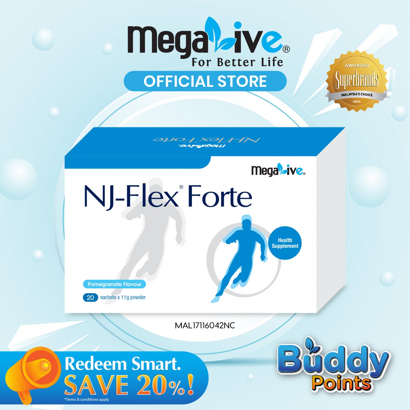 MegaLive NJ-Flex® Forte (20's)
