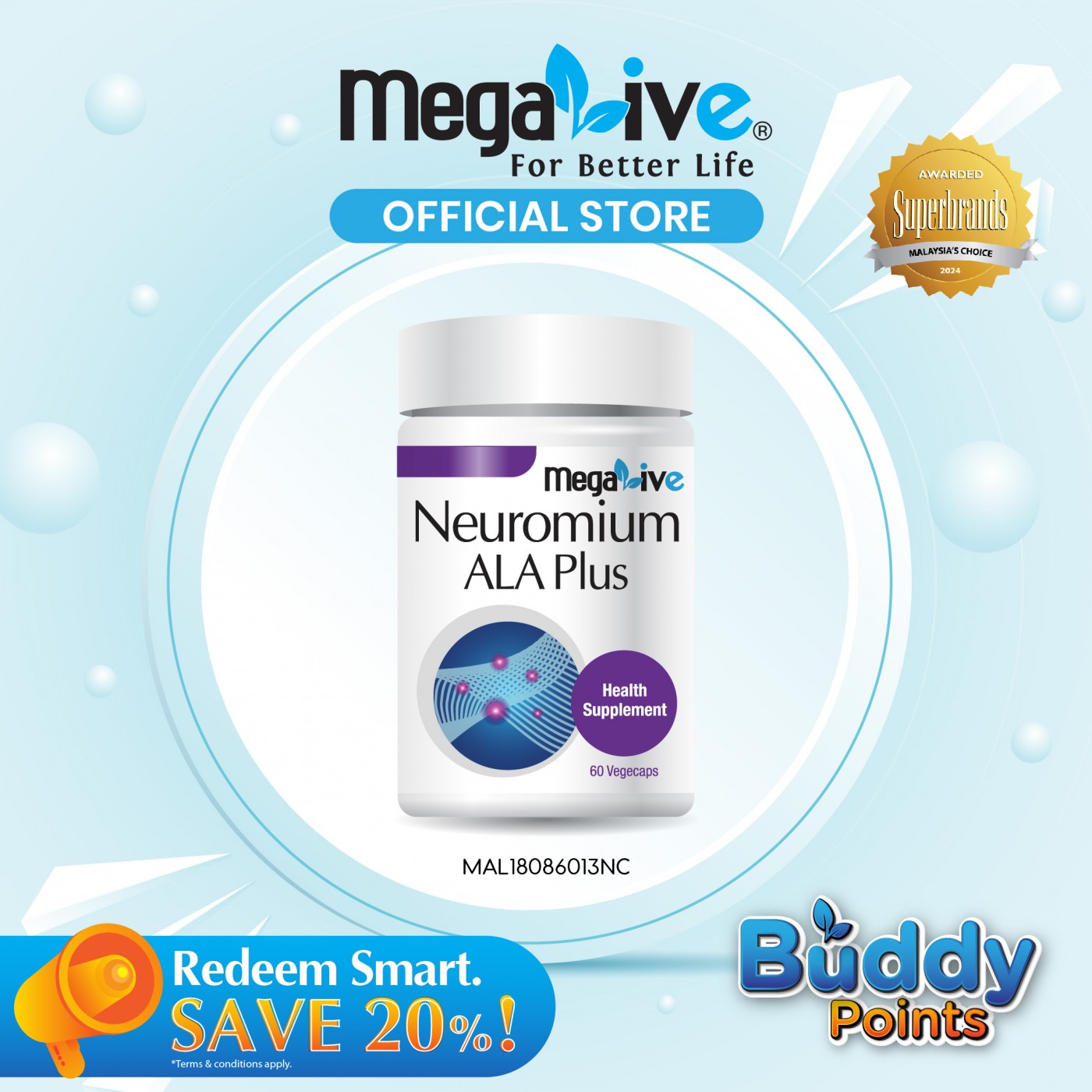MegaLive Neuromium ALA Plus (60's)