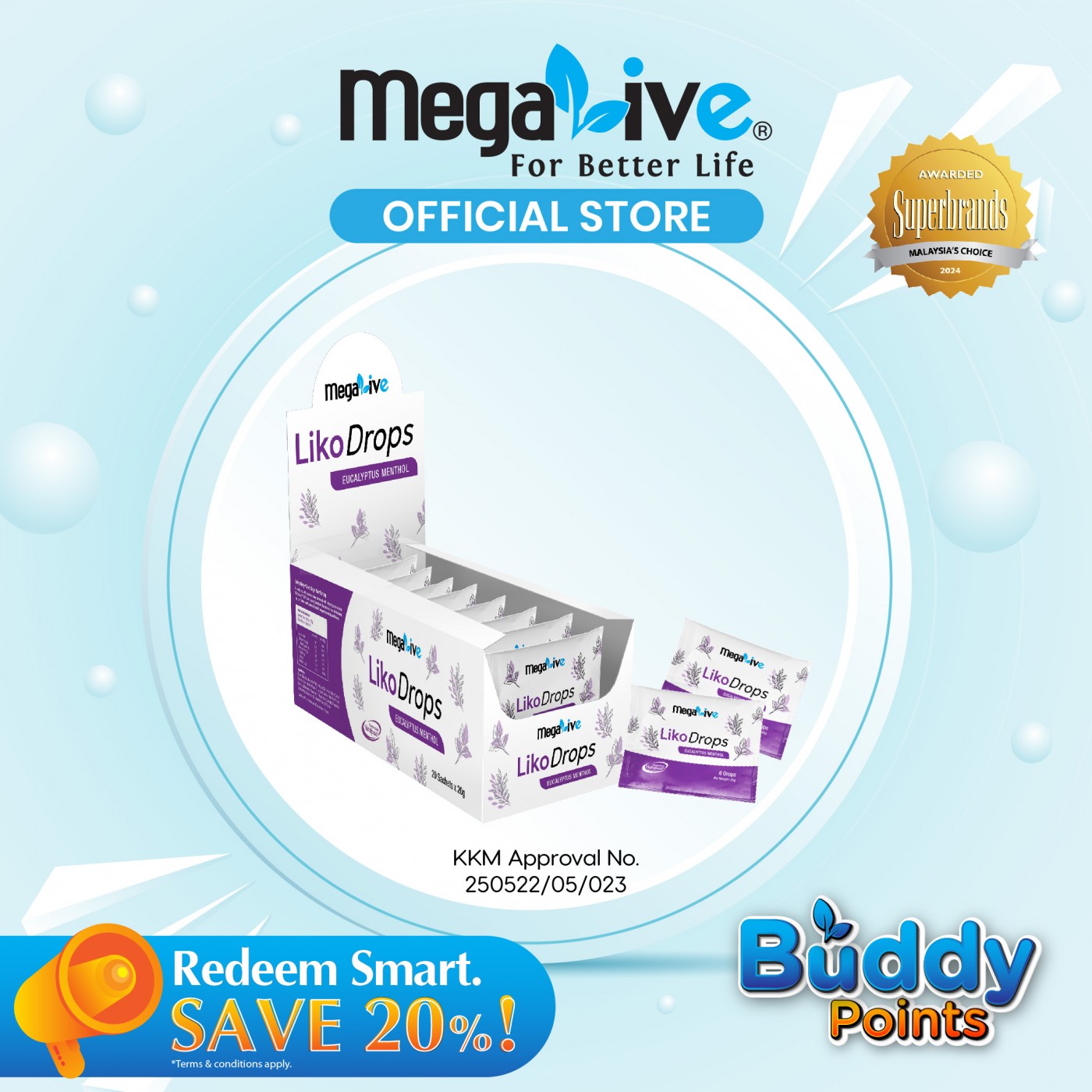 MegaLive LikoDrops (20 X 8's)