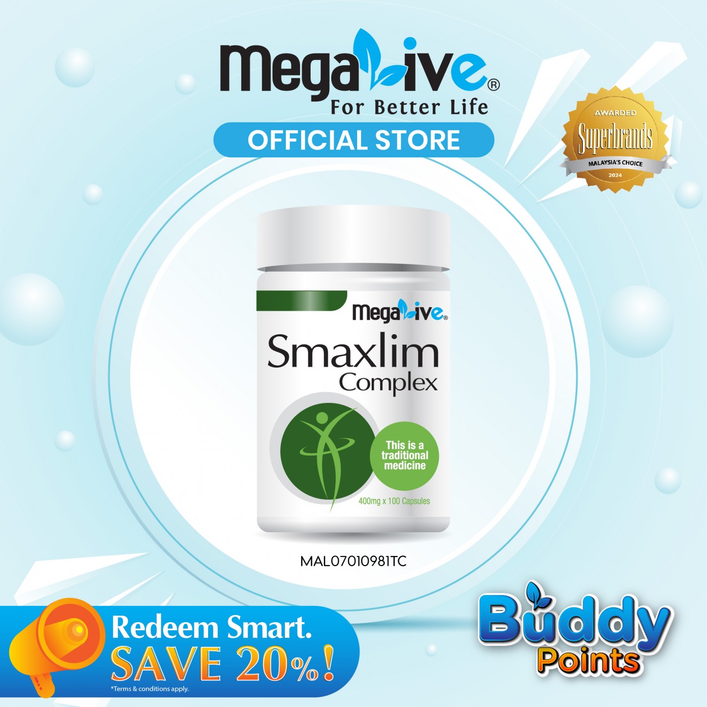 MegaLive Smaxlim Complex (100's)