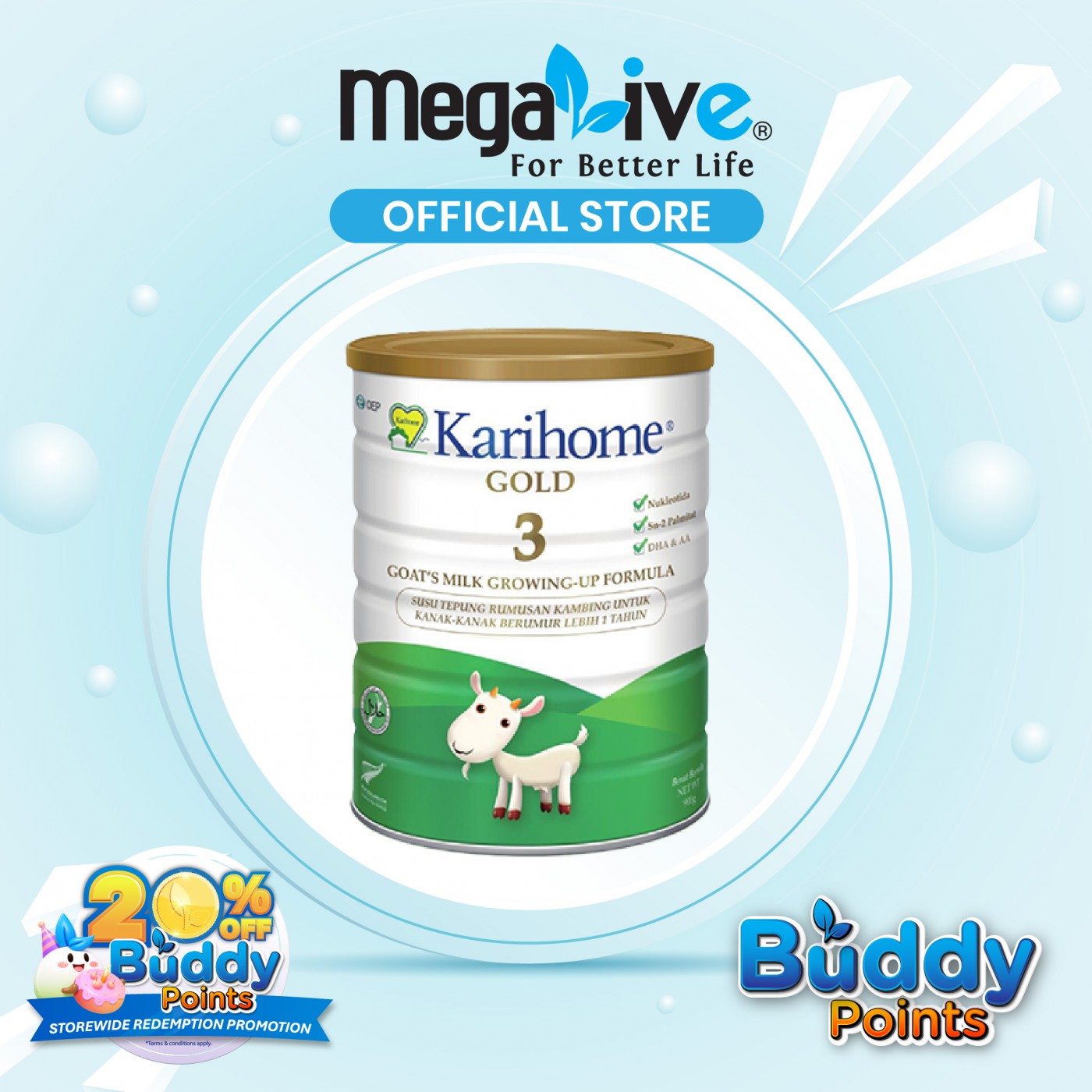 Karihome Growing Up Formula 900G (1-3 Years Old)