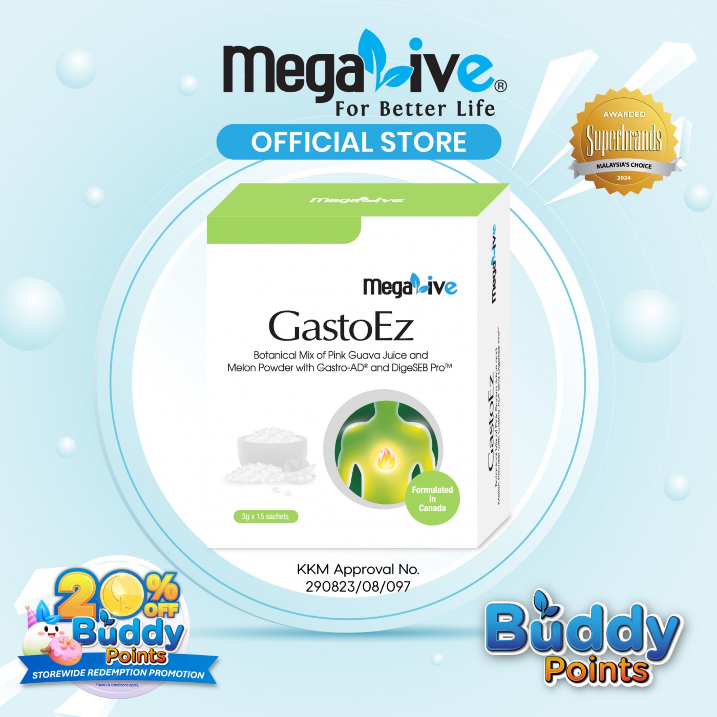 MegaLive GastoEz (15's)