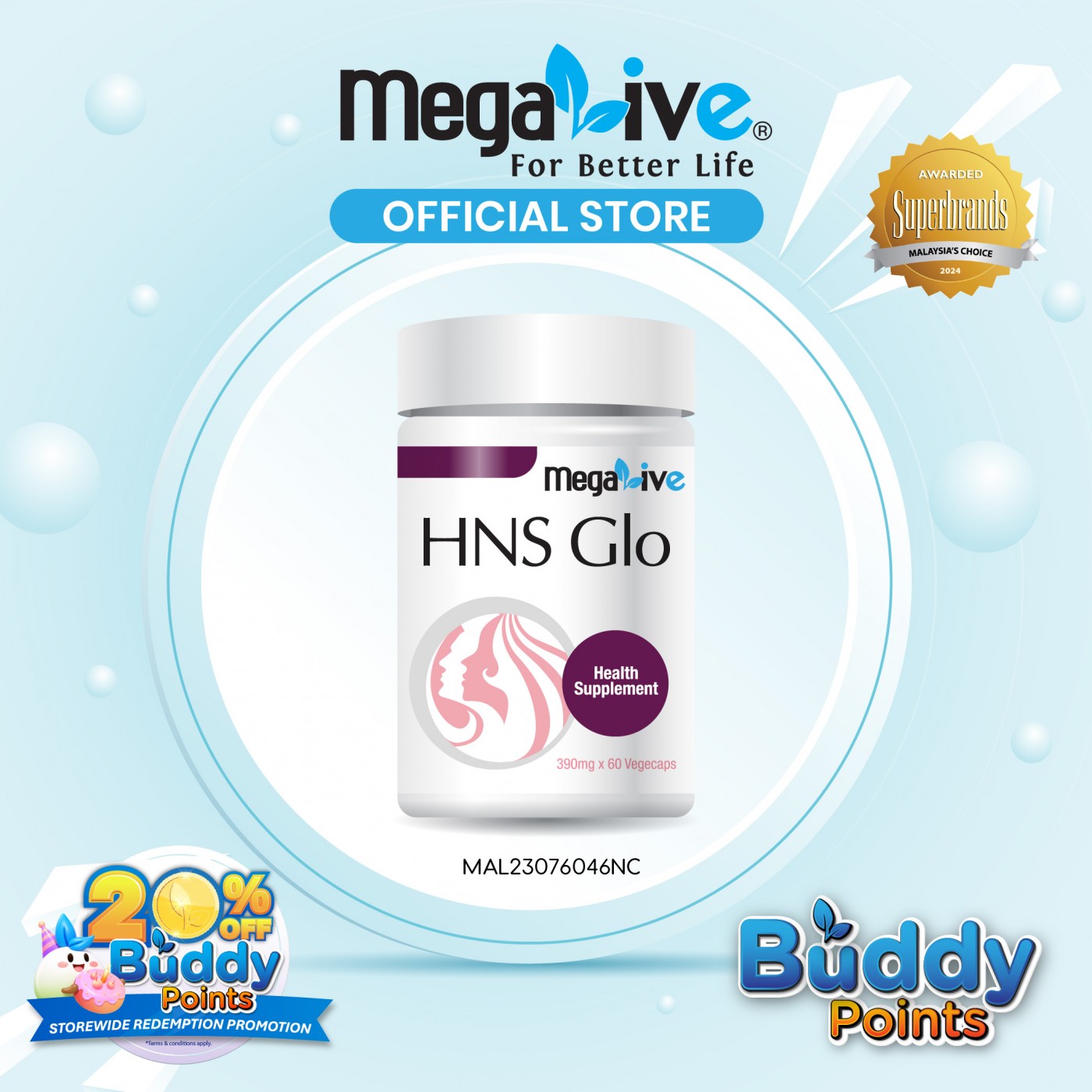 MegaLive HNS Glo (60's)