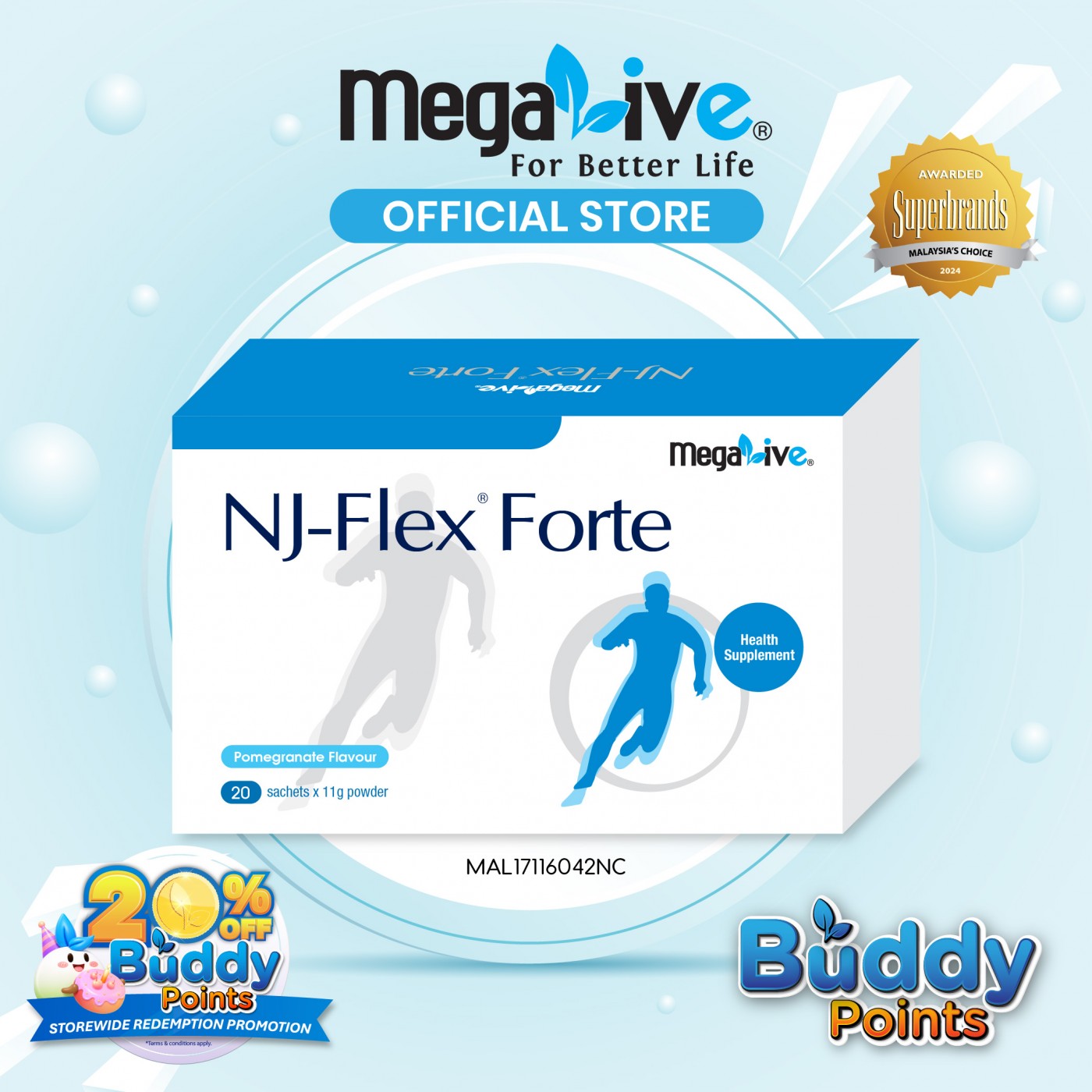 MegaLive NJ-Flex® Forte (20's)
