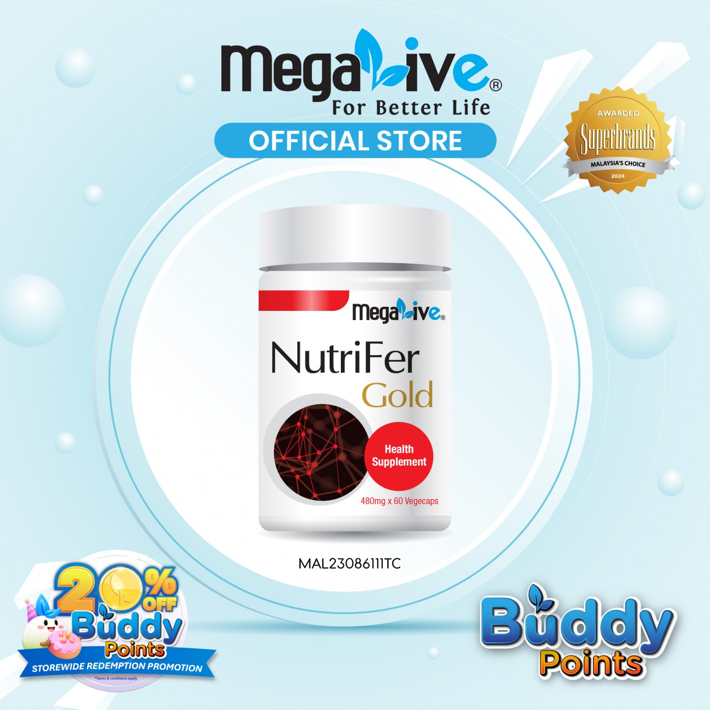 MegaLive Nutrifer Gold (60's)