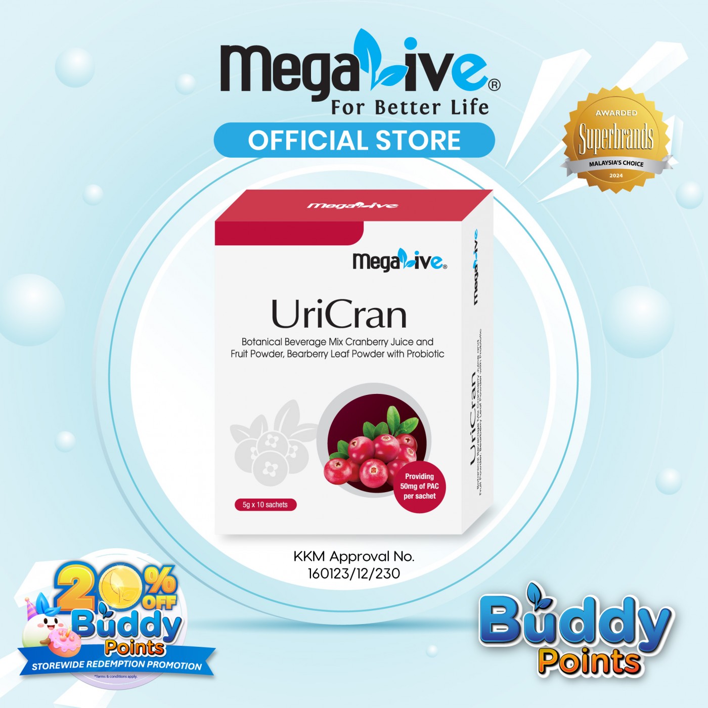 MegaLive UriCran (10's)