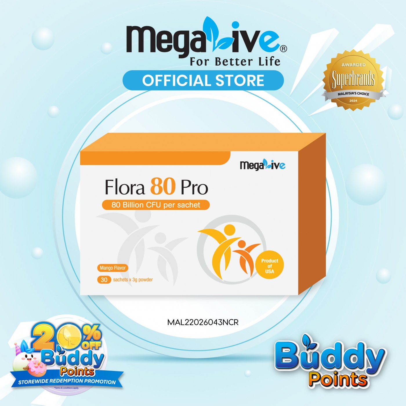 MegaLive Flora 80 Pro (30's)