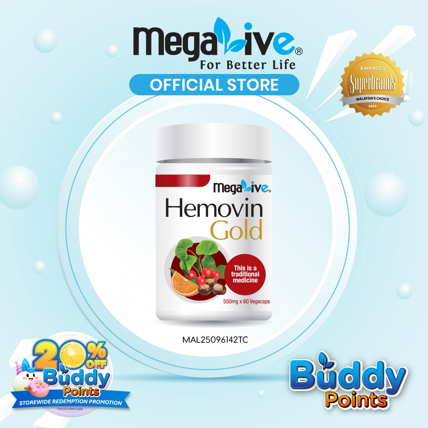 MegaLive Hemovin Gold (60's)