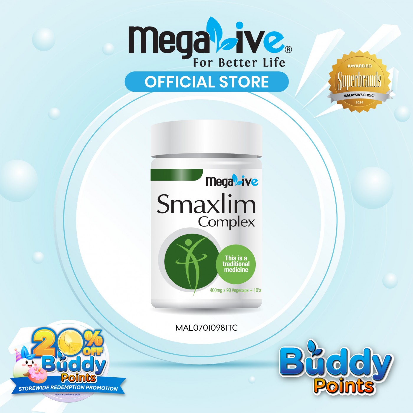 MegaLive Smaxlim Complex (100's)