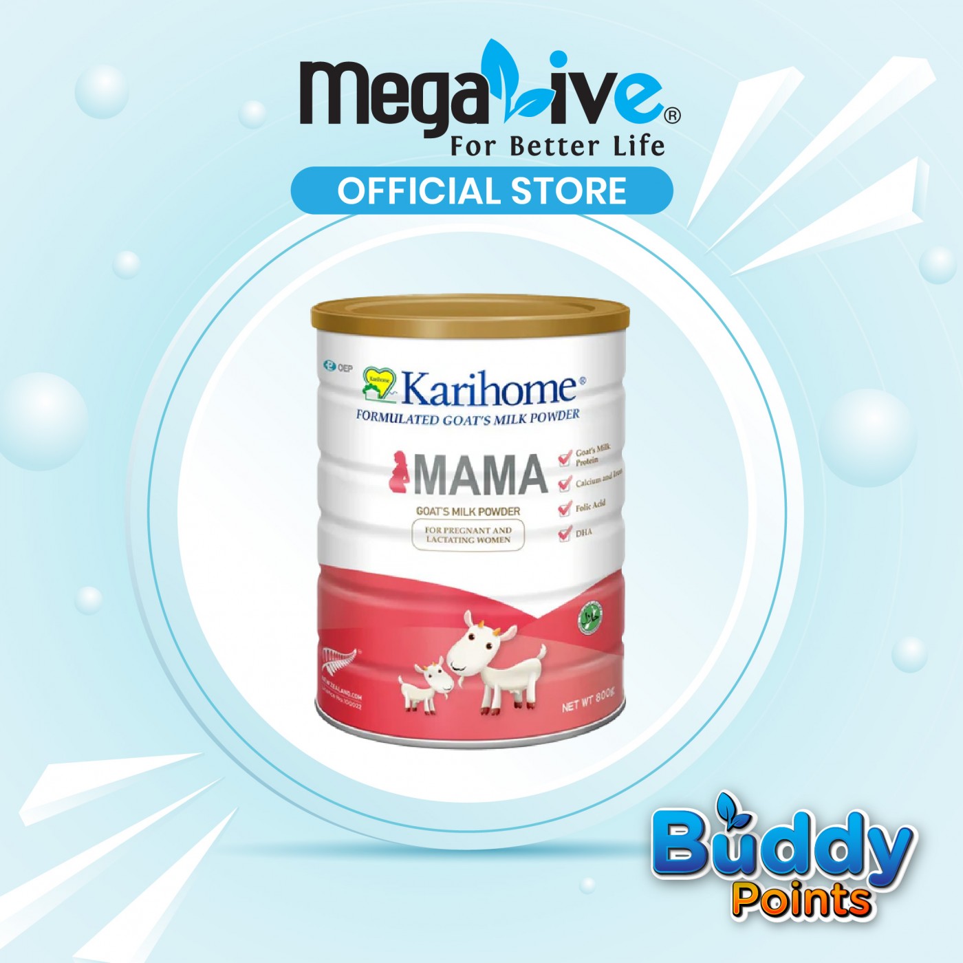 Karihome Mama Goat Milk Powder 800G (Pregnant & Lactating Mothers)