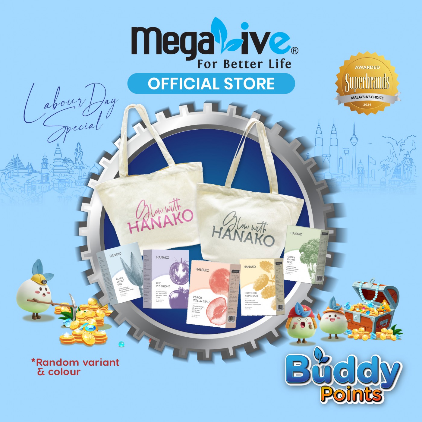 Hanako 20's + Hanako Tote Bag 1's (Labour Day Special)