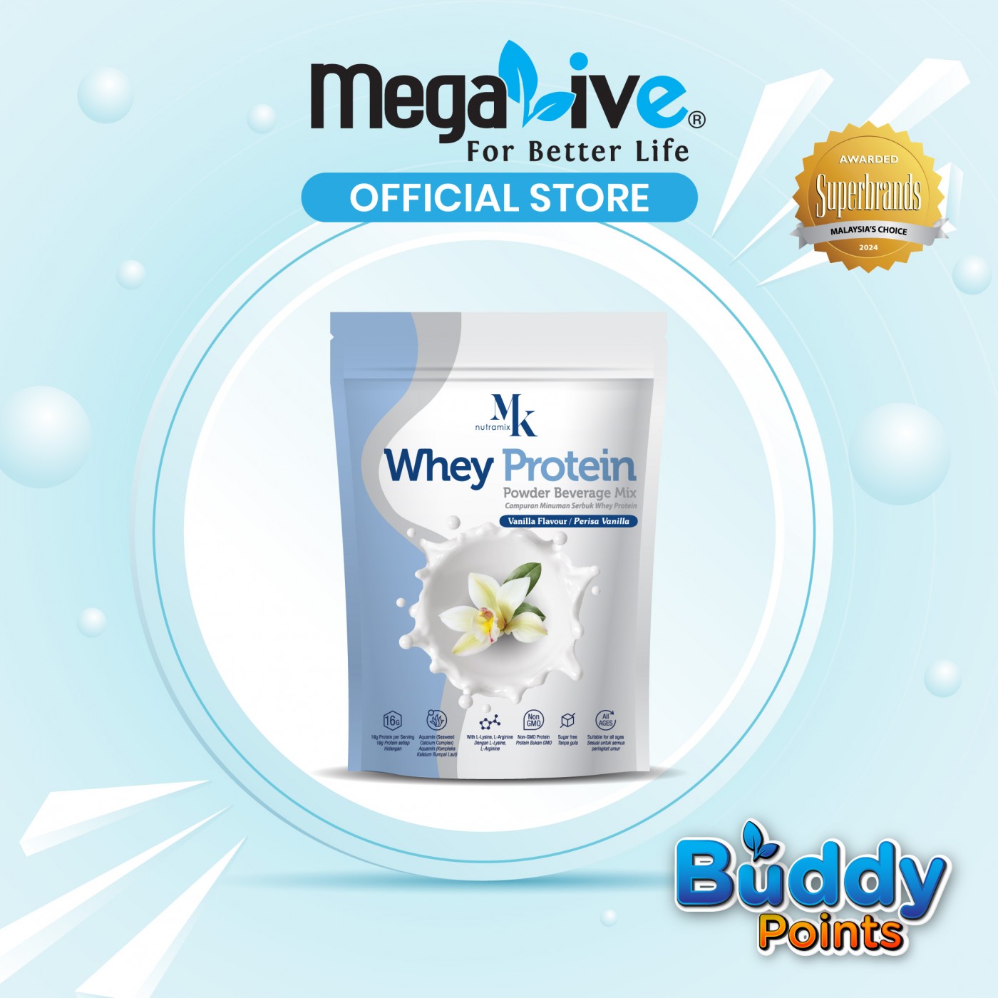 MK nutramix Whey Protein 600G
