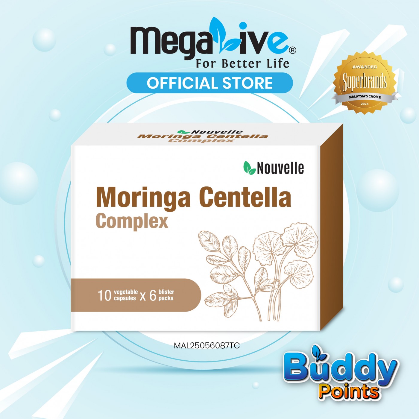 Nouvelle Moringa Centella Complex (6X10's)