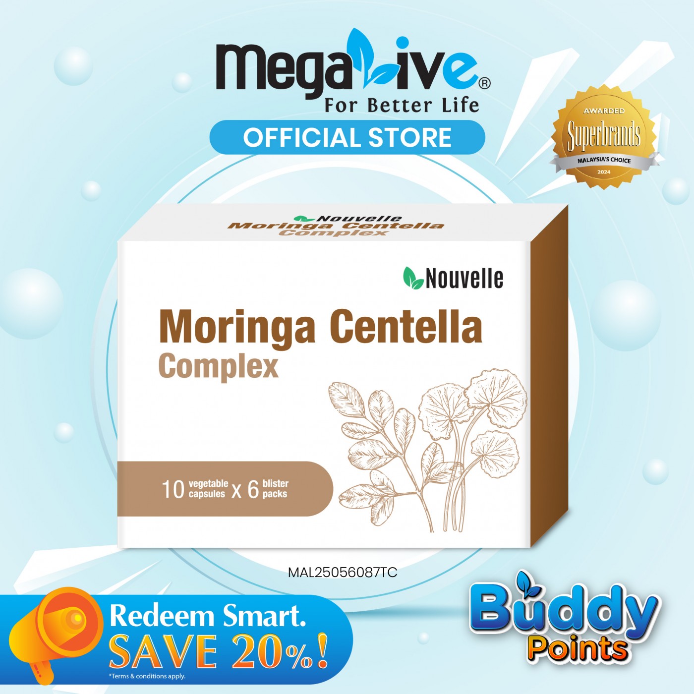 Nouvelle Moringa Centella Complex (6X10's)