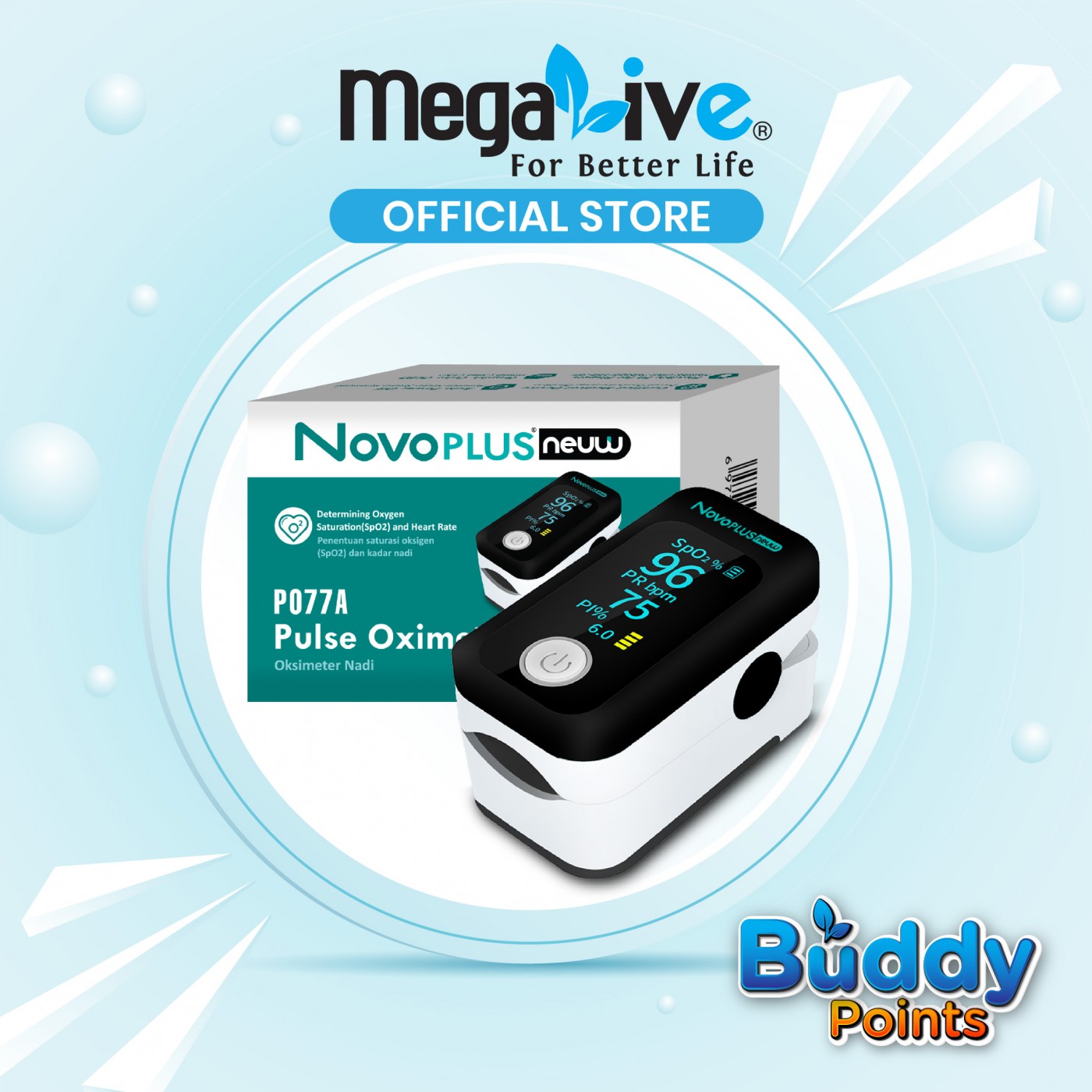 NovoPLUS Neuw P077A Pulse Oximeter P077A