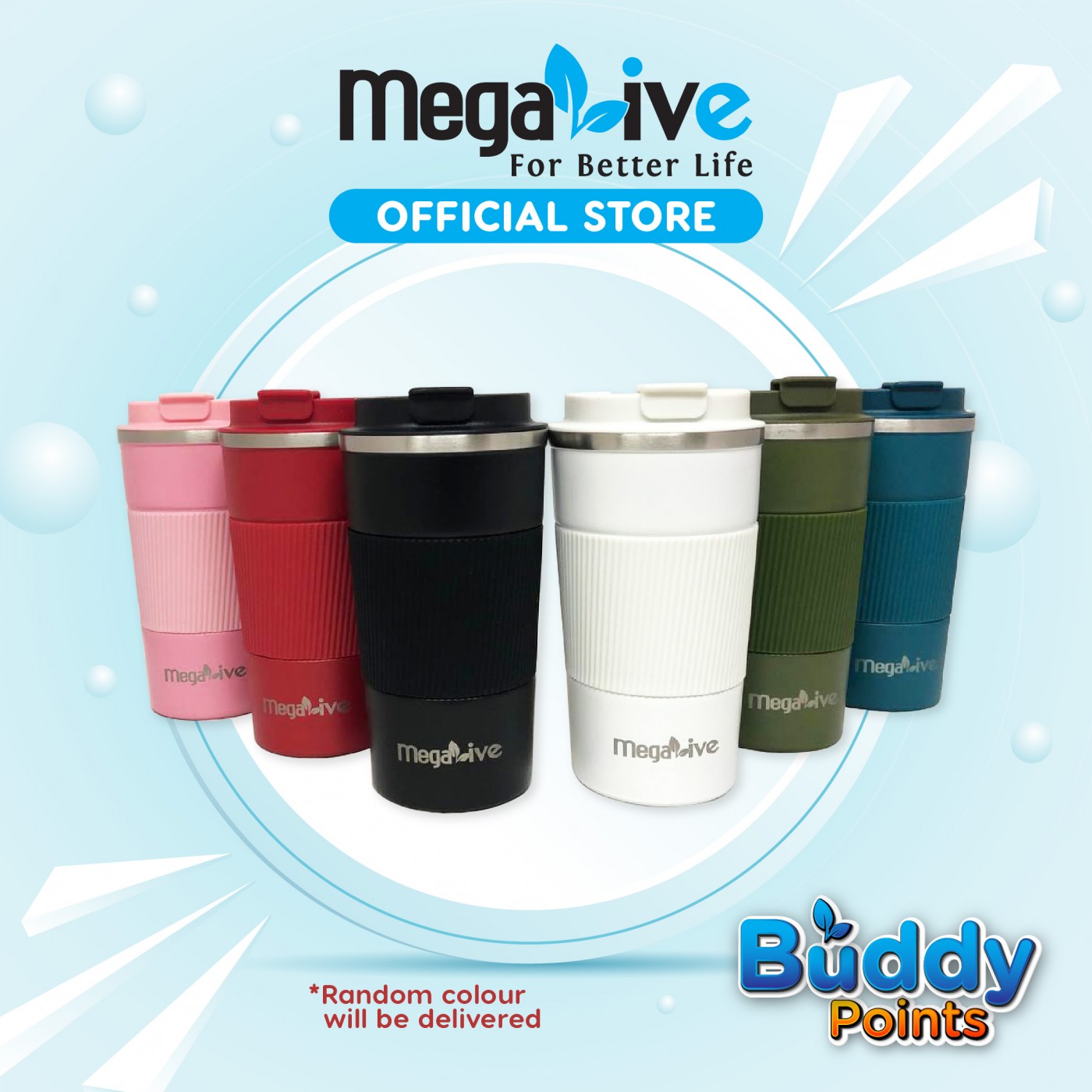 MegaLive Merchandise Stainless Steel Vacuum Coffee Mug