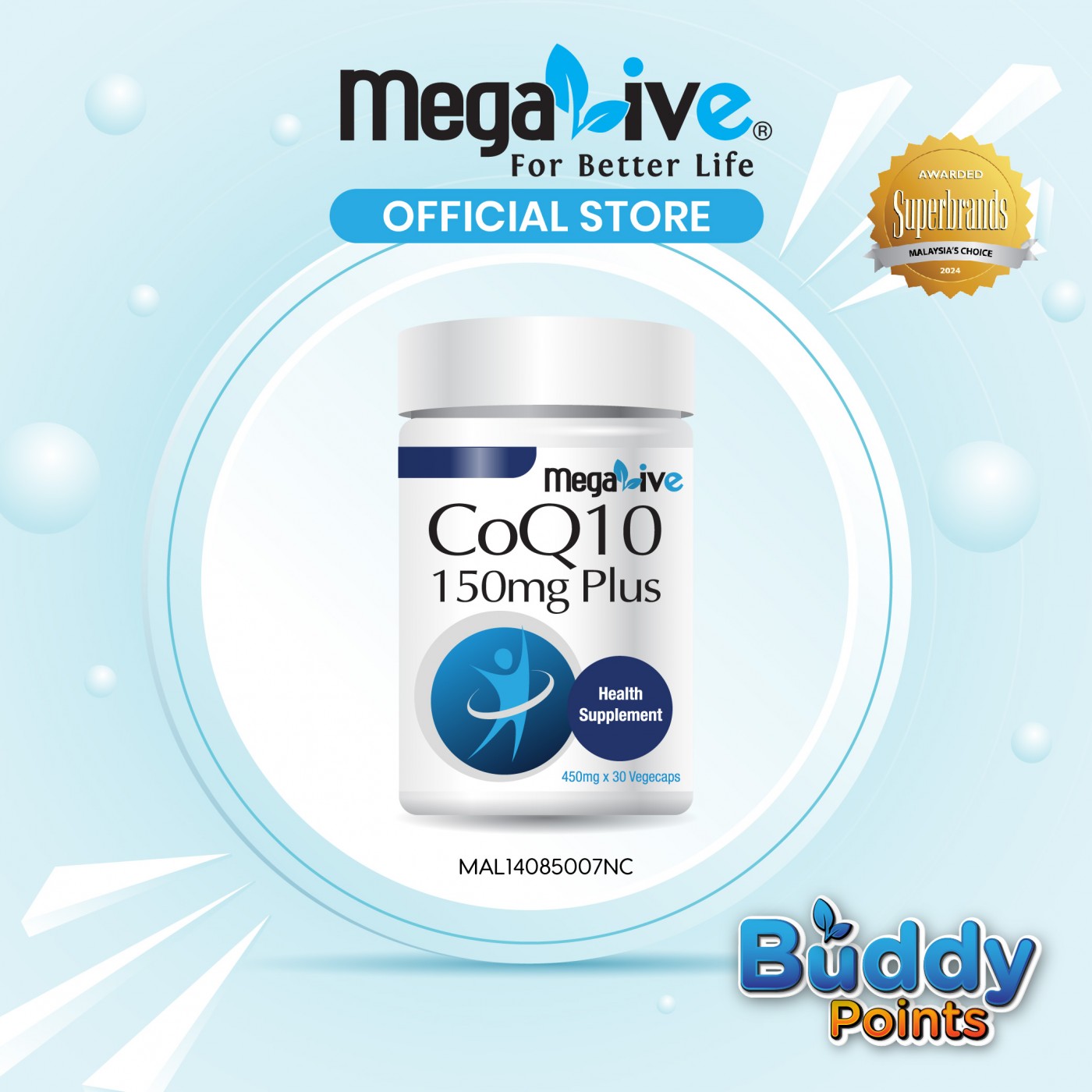 MegaLive CoQ10 150mg Plus