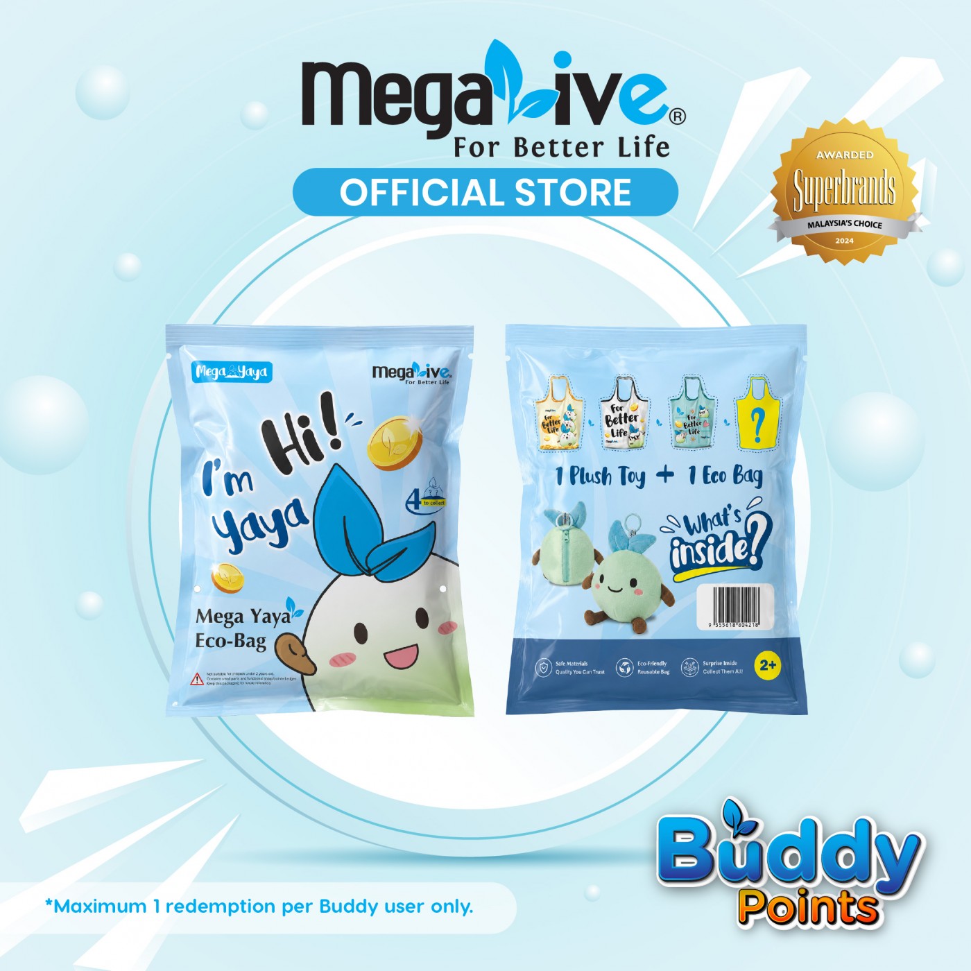 Mega Yaya Limited Edition Blind Pack Eco-Bag