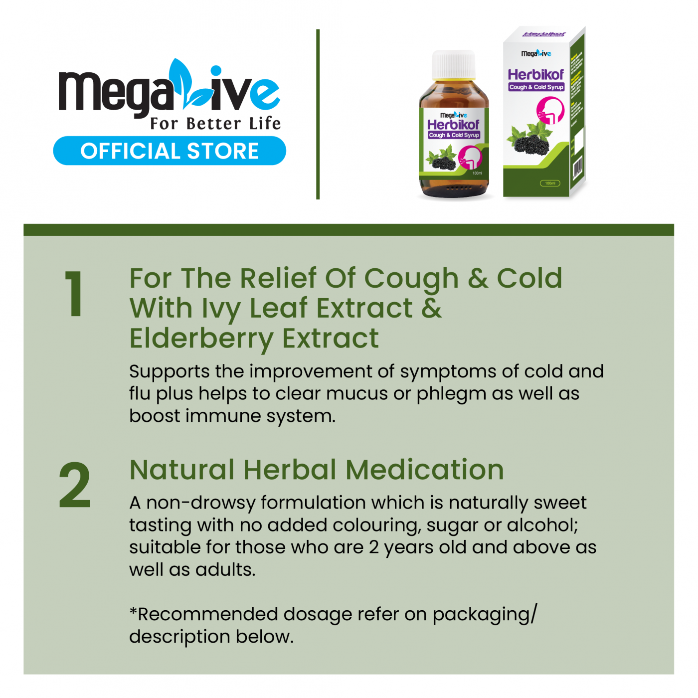 MegaLive Herbikof Cough & Cold Syrup