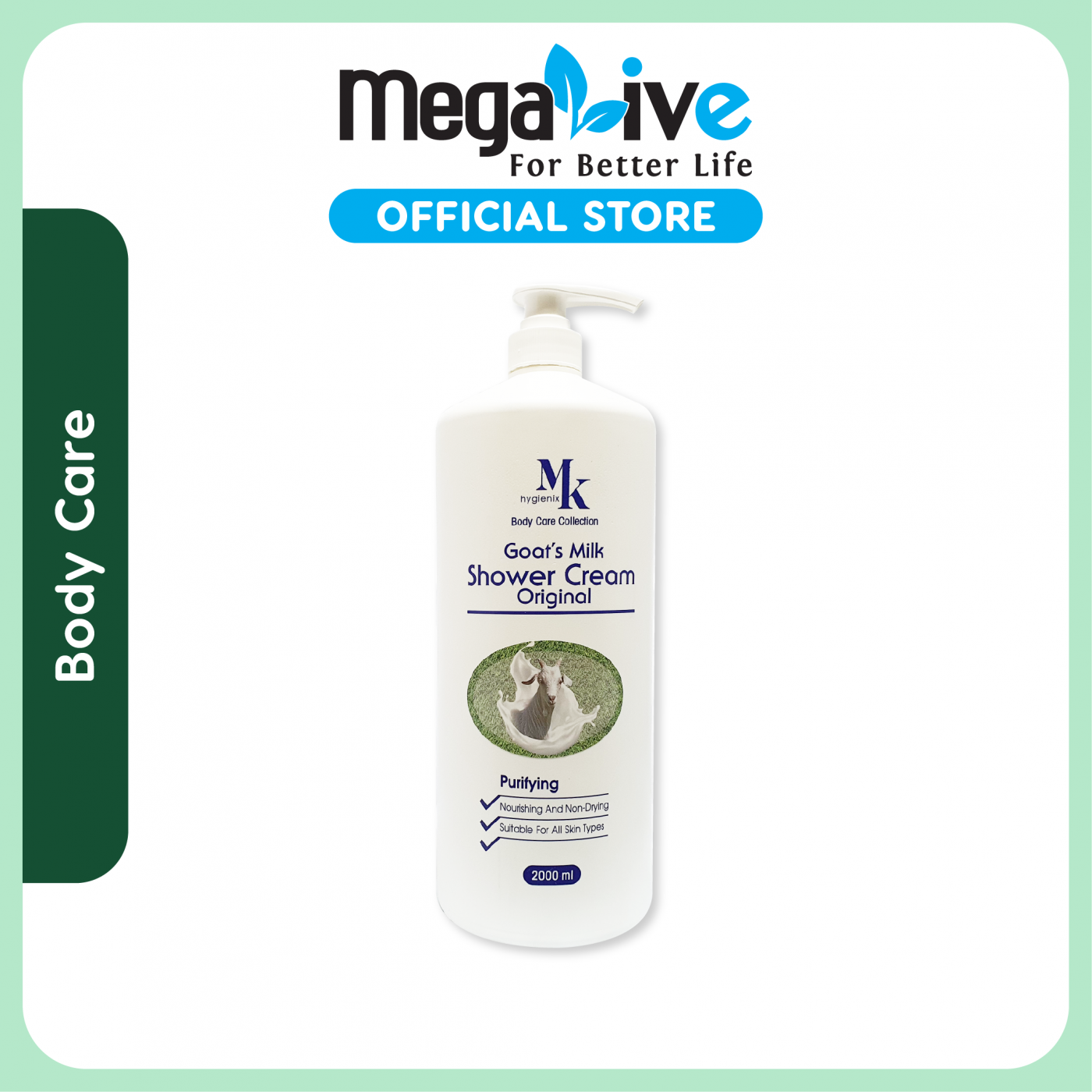 MK hygienix Goat's Milk Shower Cream Original