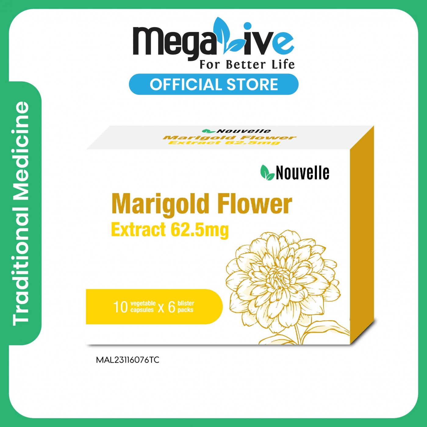 Nouvelle Marigold Flower Extract 62.5MG