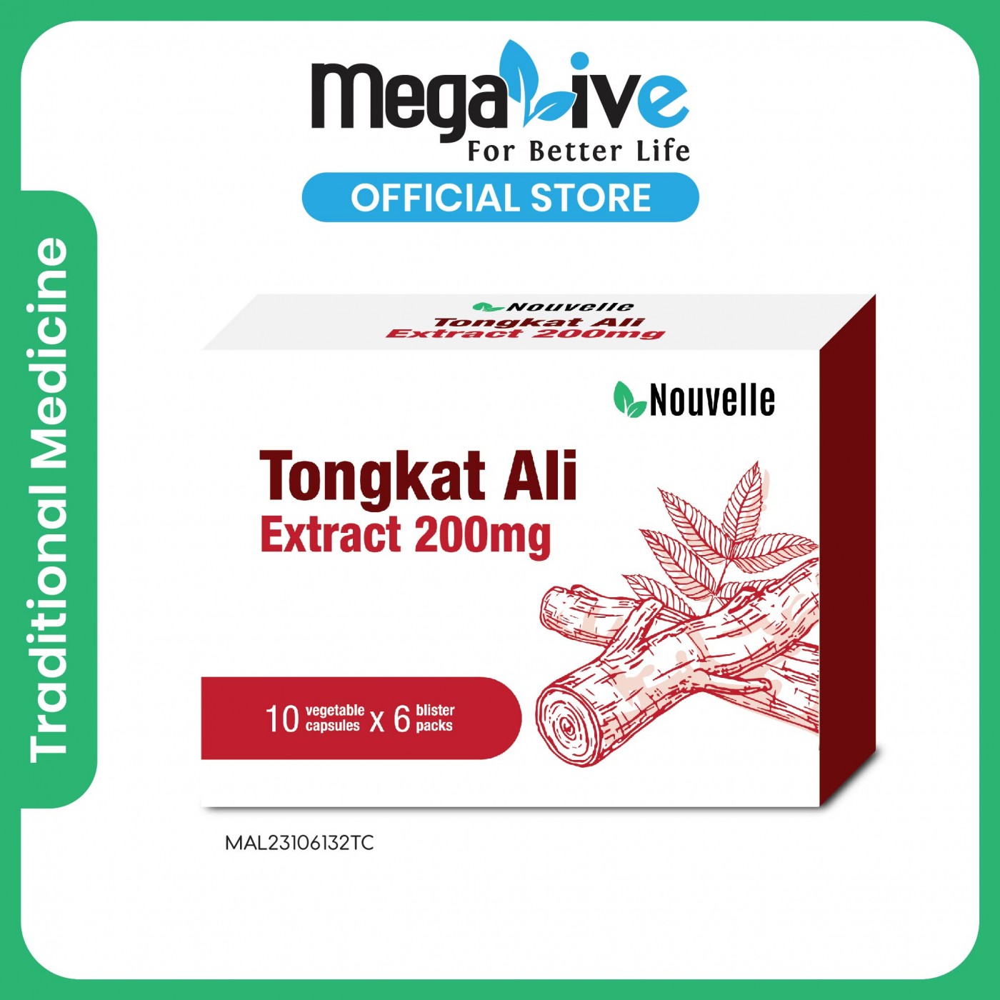 Nouvelle Tongkat Ali Extract 200MG