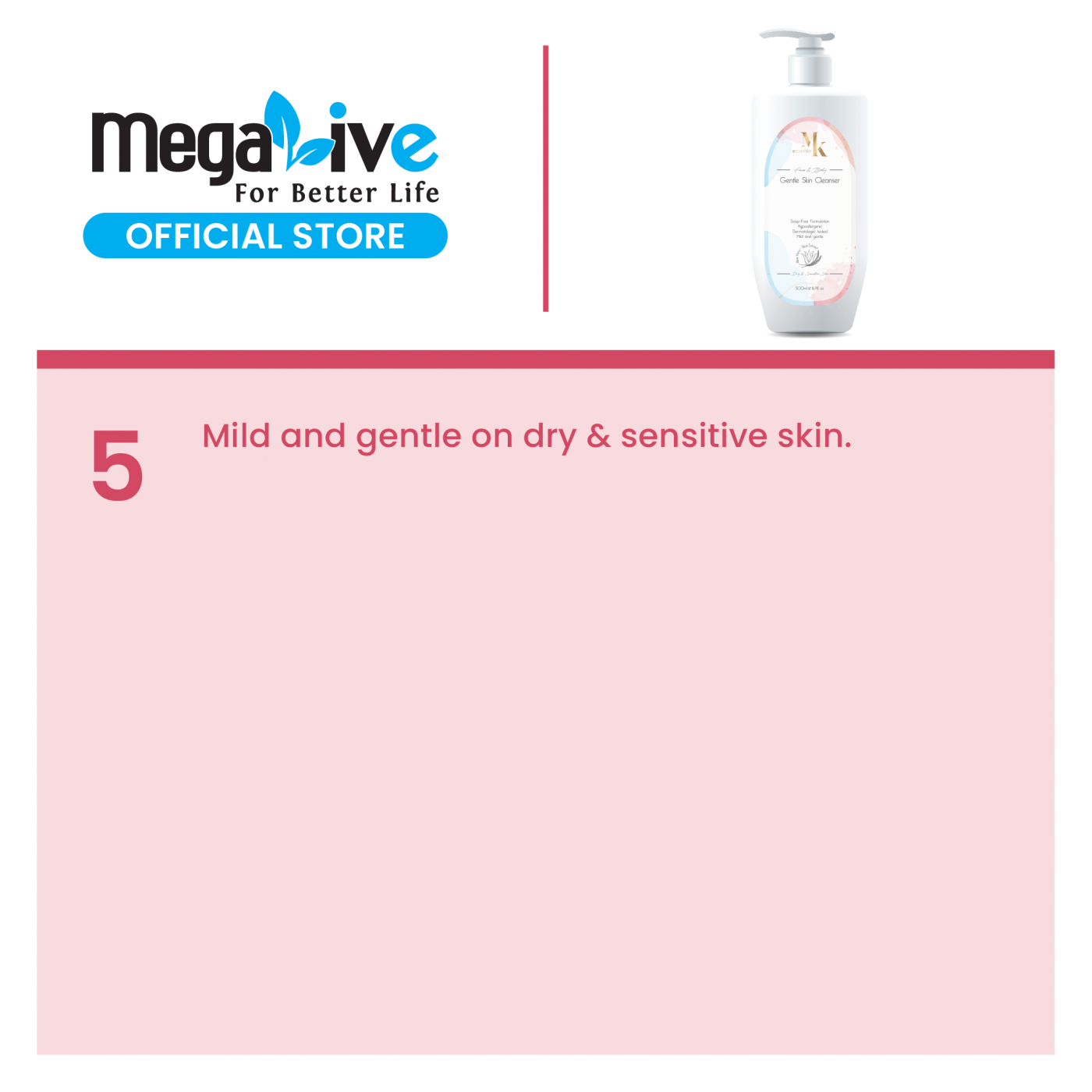 MK essentia Gentle Skin Cleanser 500 mL